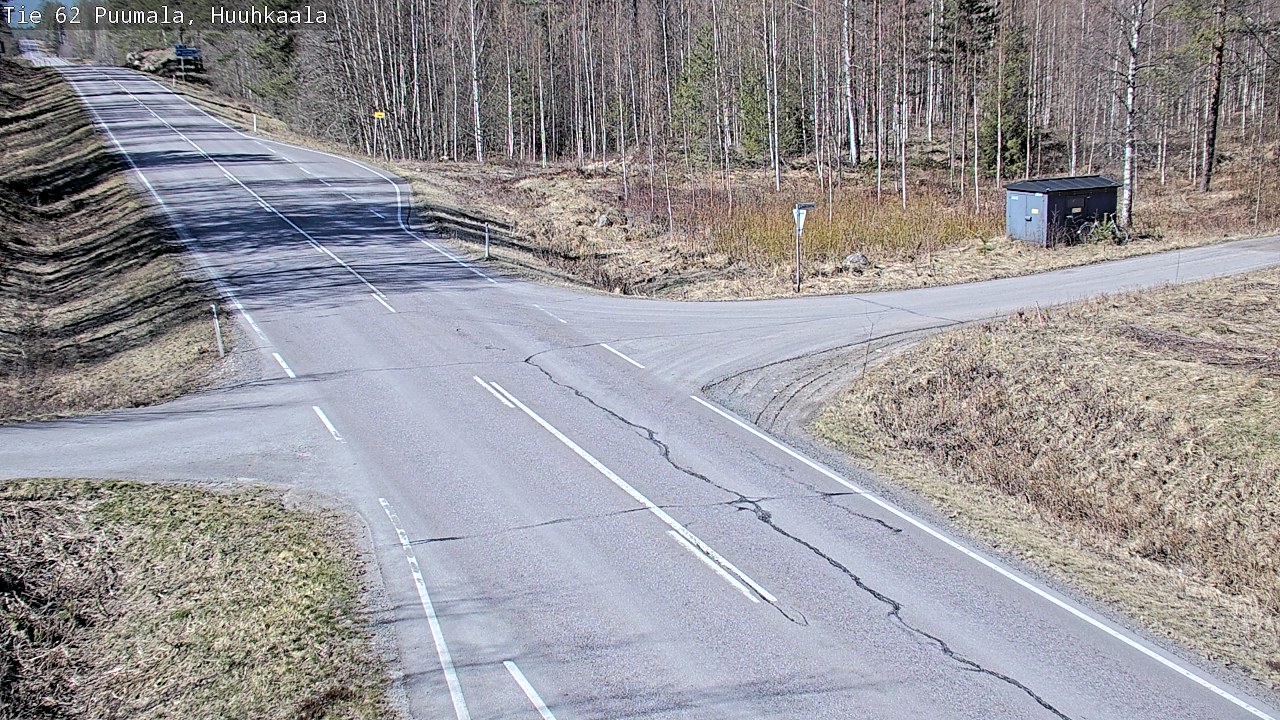 Weather Camera Image Väg 62 Puumala, Huuhkaala, Puumala, Etelä-Savo
