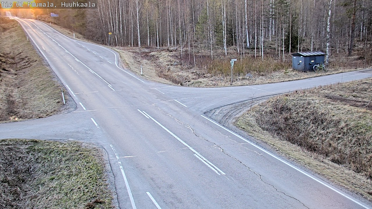 Weather Camera Image Väg 62 Puumala, Huuhkaala, Puumala, Etelä-Savo