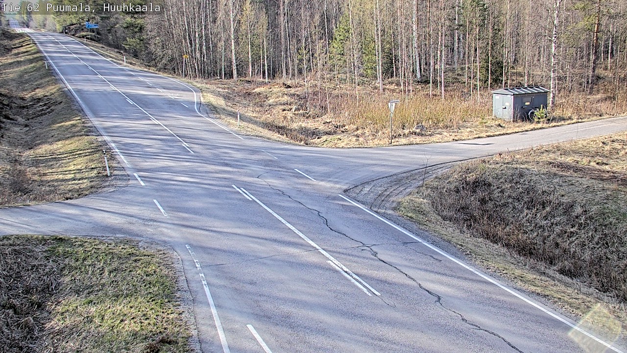 Weather Camera Image Väg 62 Puumala, Huuhkaala, Puumala, Etelä-Savo