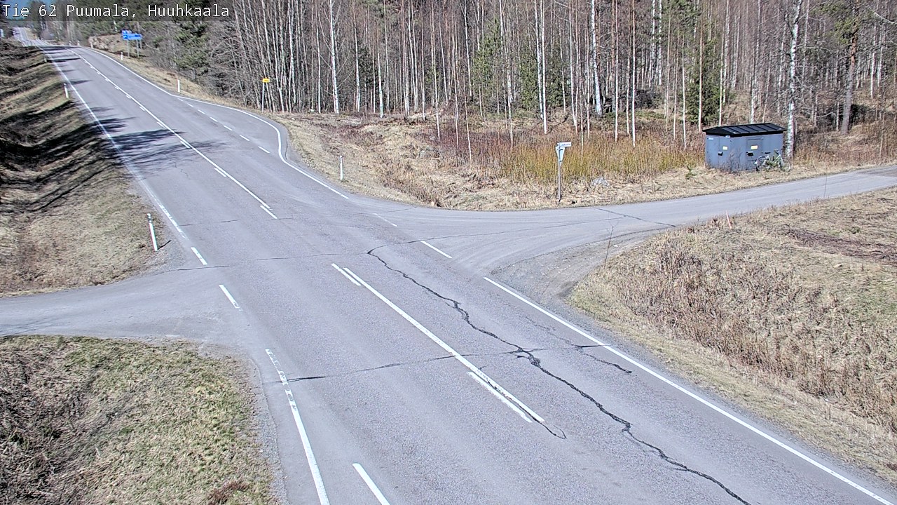 Weather Camera Image Väg 62 Puumala, Huuhkaala, Puumala, Etelä-Savo