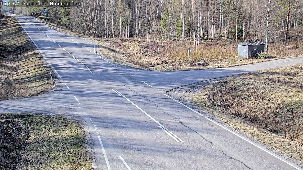 Weather Camera Image Väg 62 Puumala, Huuhkaala, Puumala, Etelä-Savo
