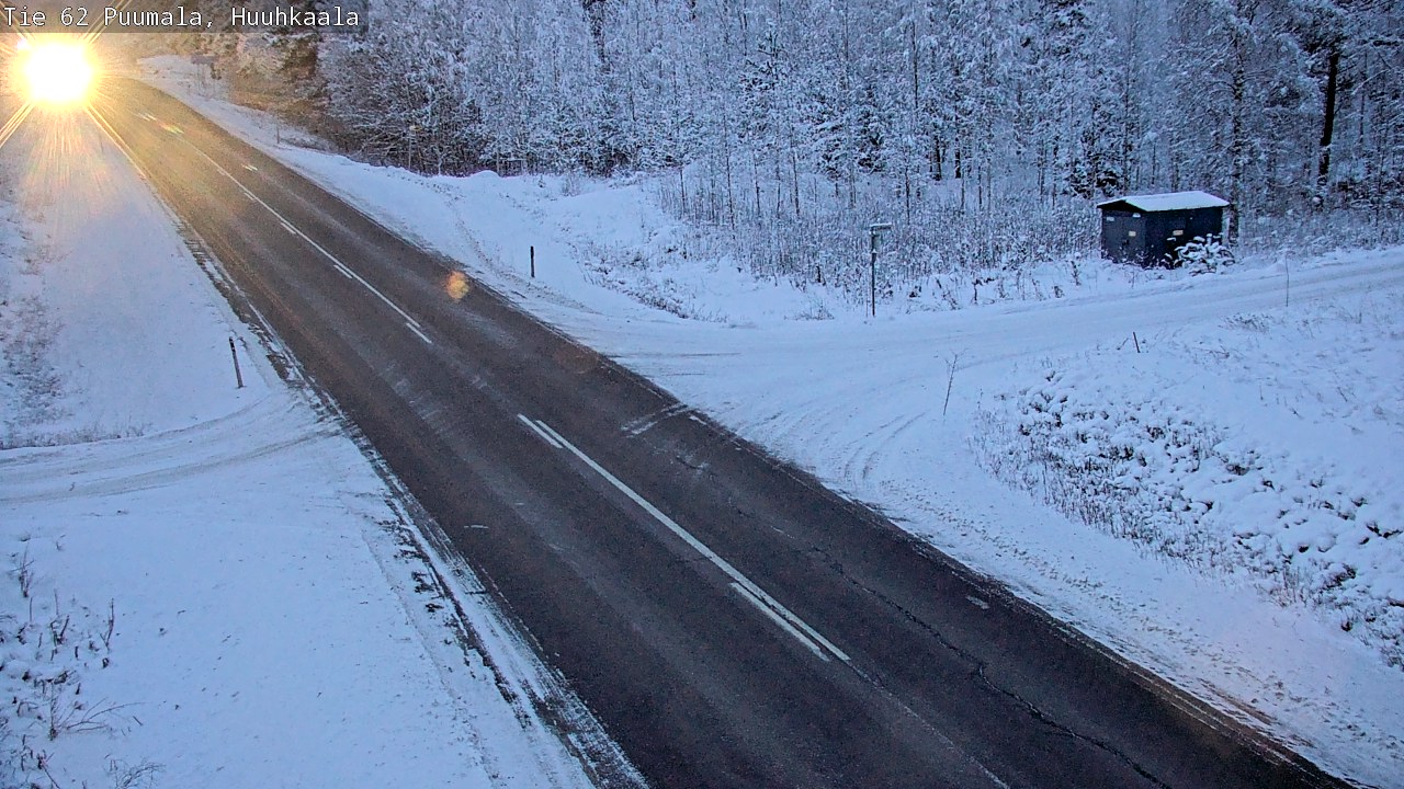 Weather Camera Image Väg 62 Puumala, Huuhkaala, Puumala, Etelä-Savo