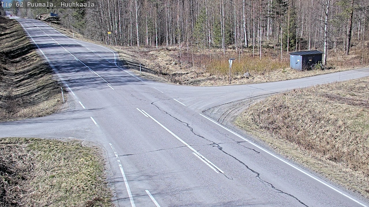 Weather Camera Image Väg 62 Puumala, Huuhkaala, Puumala, Etelä-Savo