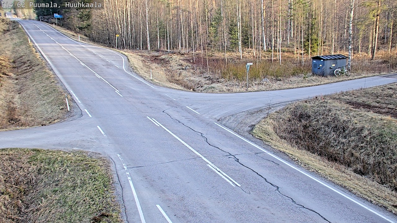 Weather Camera Image Väg 62 Puumala, Huuhkaala, Puumala, Etelä-Savo