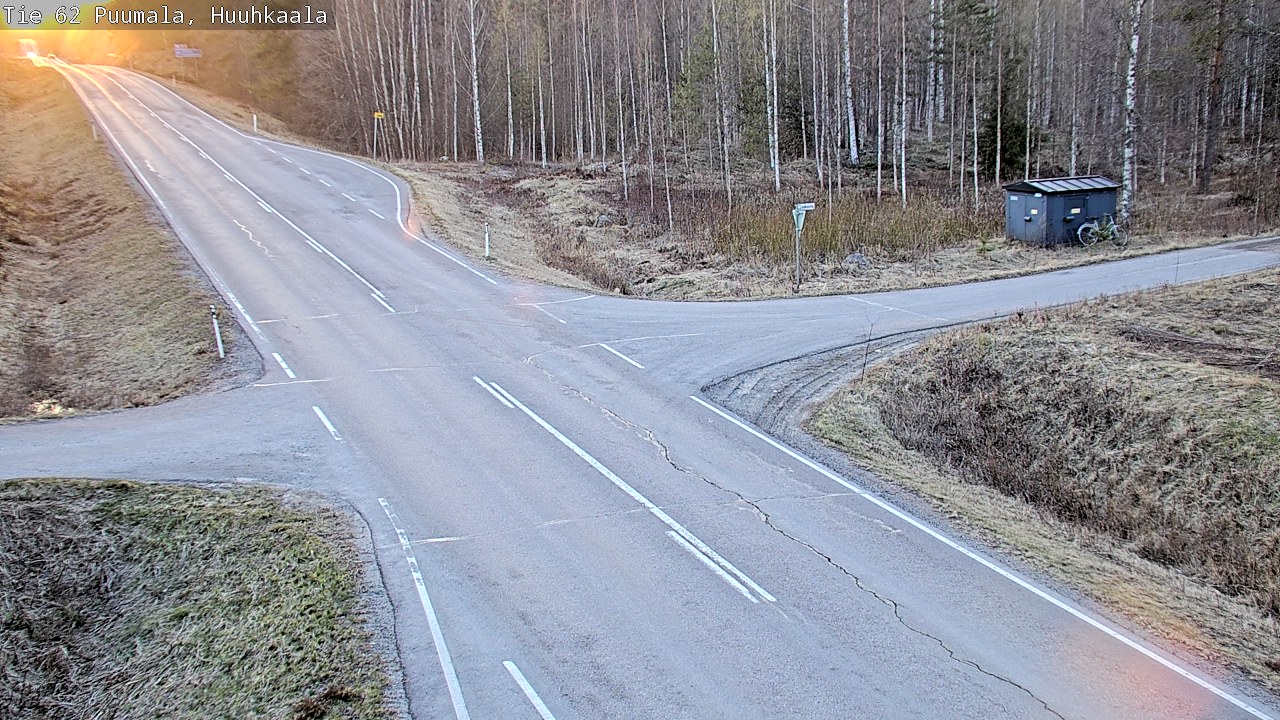 Weather Camera Image Väg 62 Puumala, Huuhkaala, Puumala, Etelä-Savo