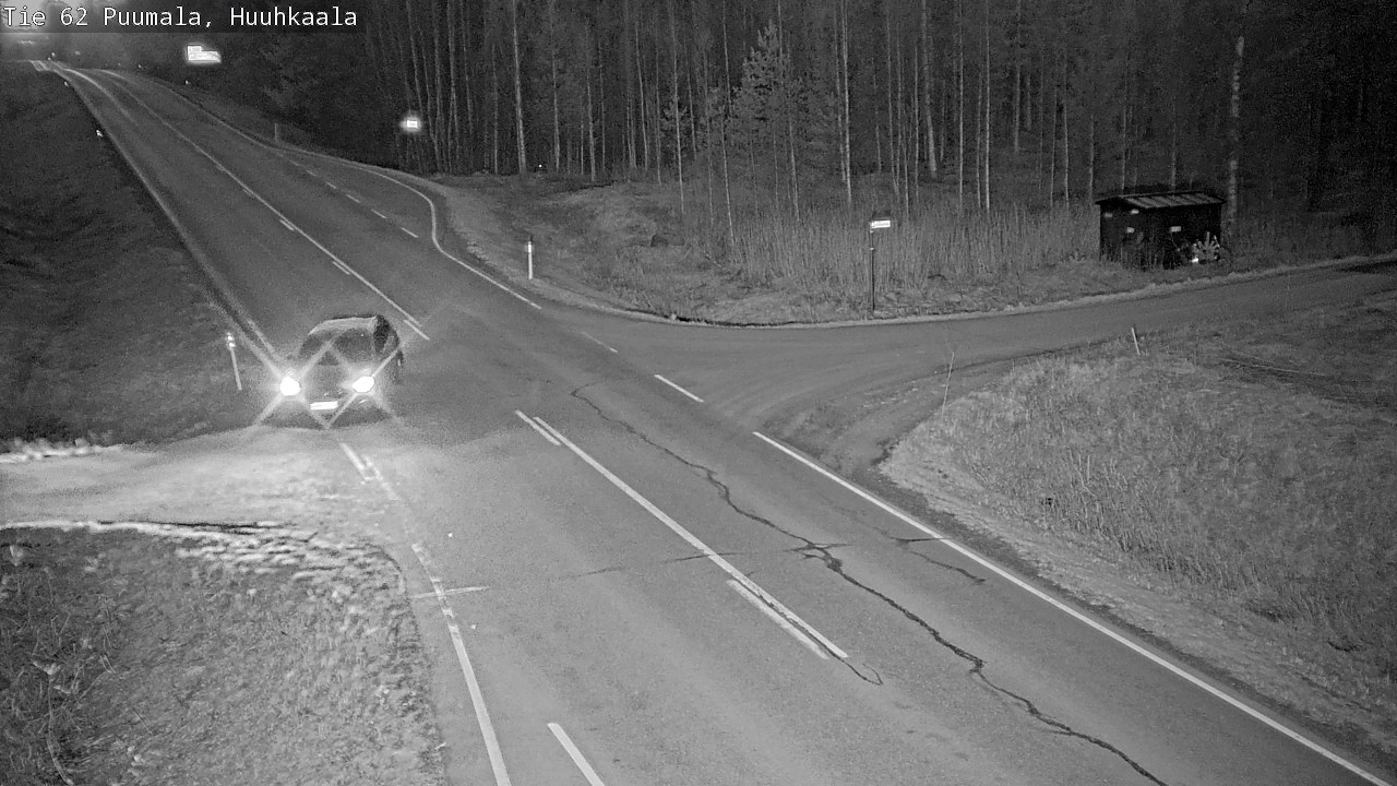 Weather Camera Image Väg 62 Puumala, Huuhkaala, Puumala, Etelä-Savo