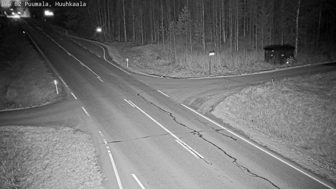 Weather Camera Image Väg 62 Puumala, Huuhkaala, Puumala, Etelä-Savo