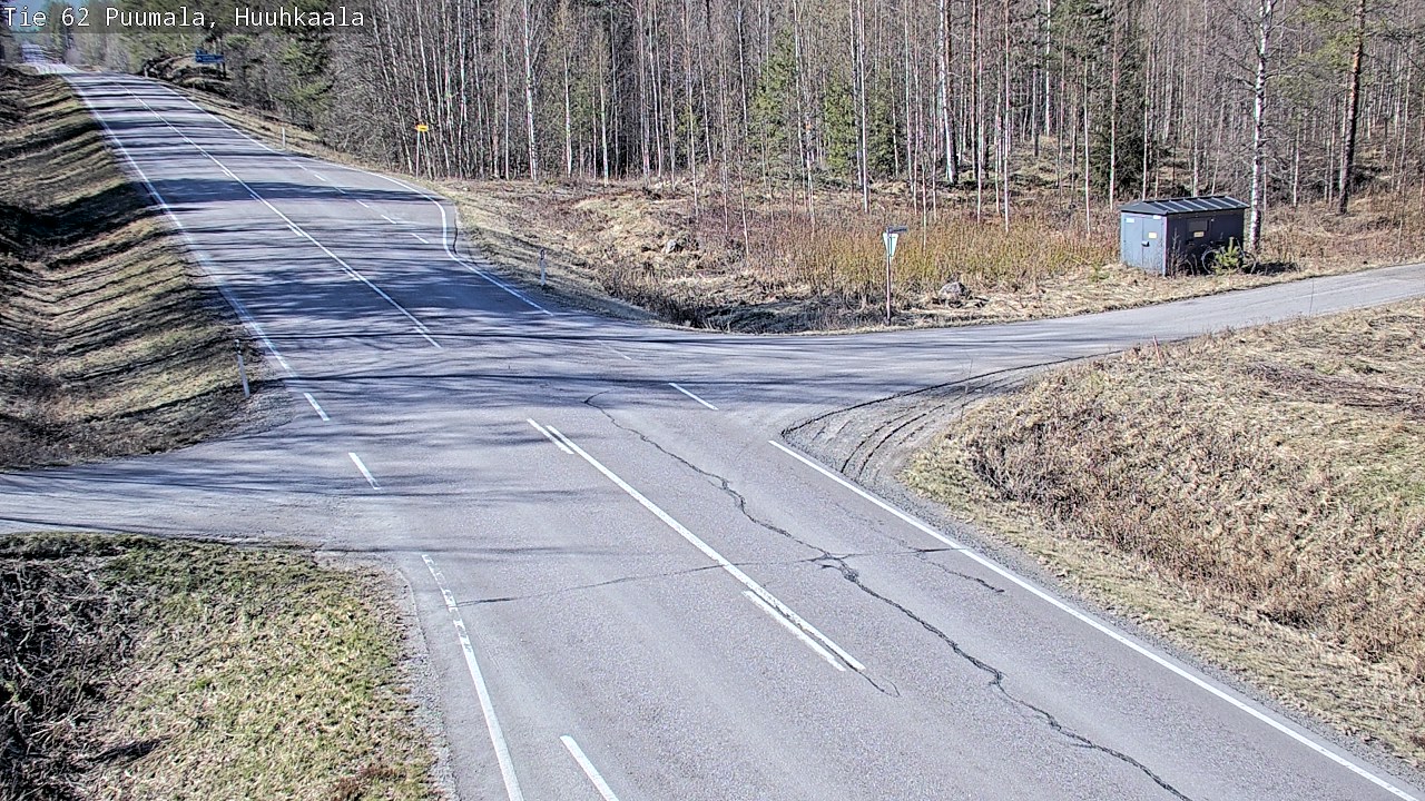 Weather Camera Image Väg 62 Puumala, Huuhkaala, Puumala, Etelä-Savo