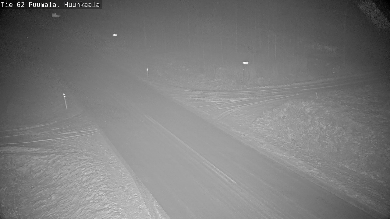 Weather Camera Image Väg 62 Puumala, Huuhkaala, Puumala, Etelä-Savo