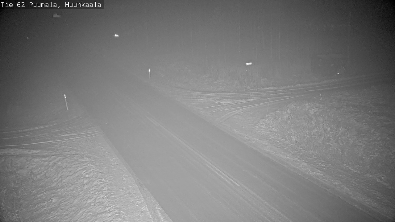 Weather Camera Image Väg 62 Puumala, Huuhkaala, Puumala, Etelä-Savo
