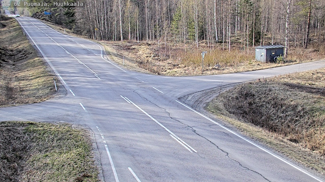 Weather Camera Image Väg 62 Puumala, Huuhkaala, Puumala, Etelä-Savo