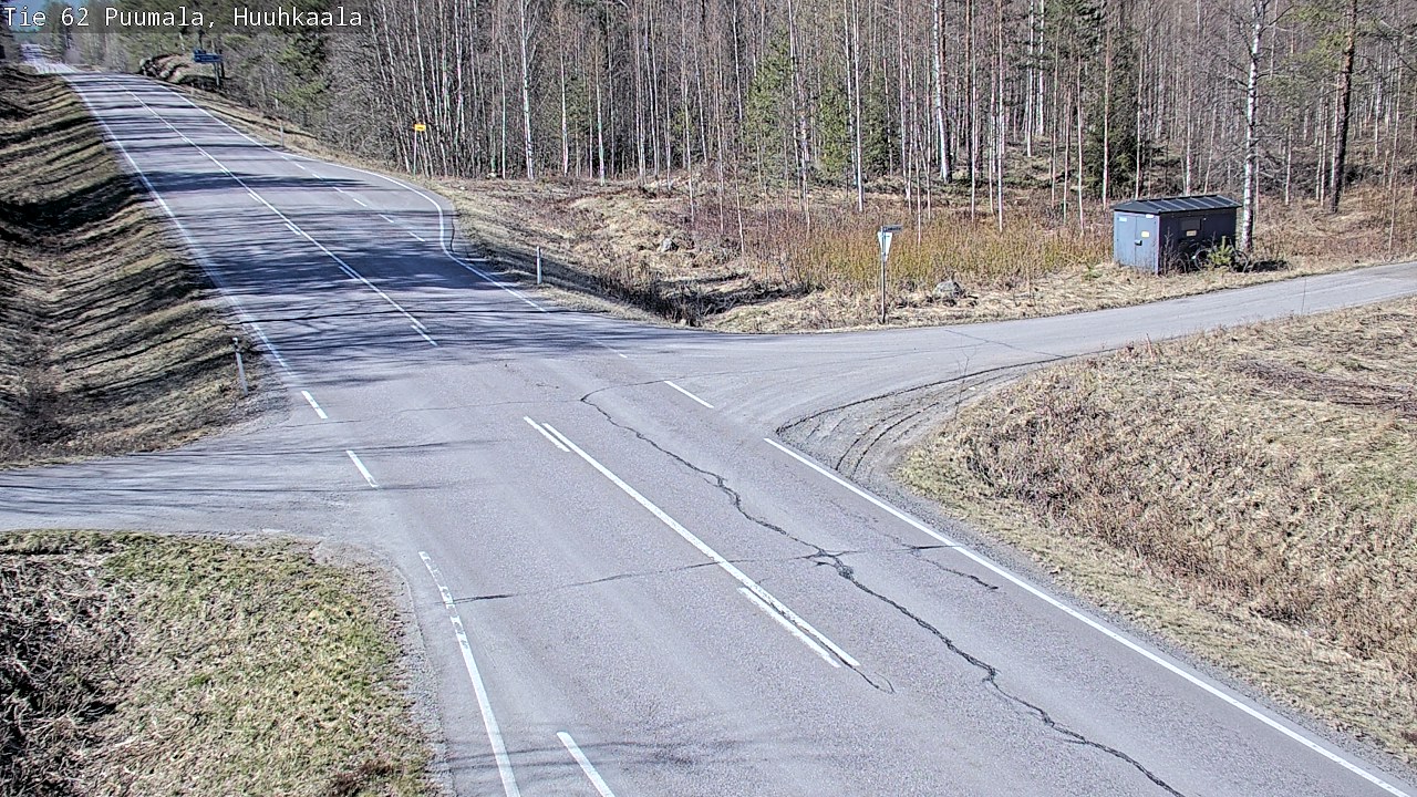 Weather Camera Image Väg 62 Puumala, Huuhkaala, Puumala, Etelä-Savo