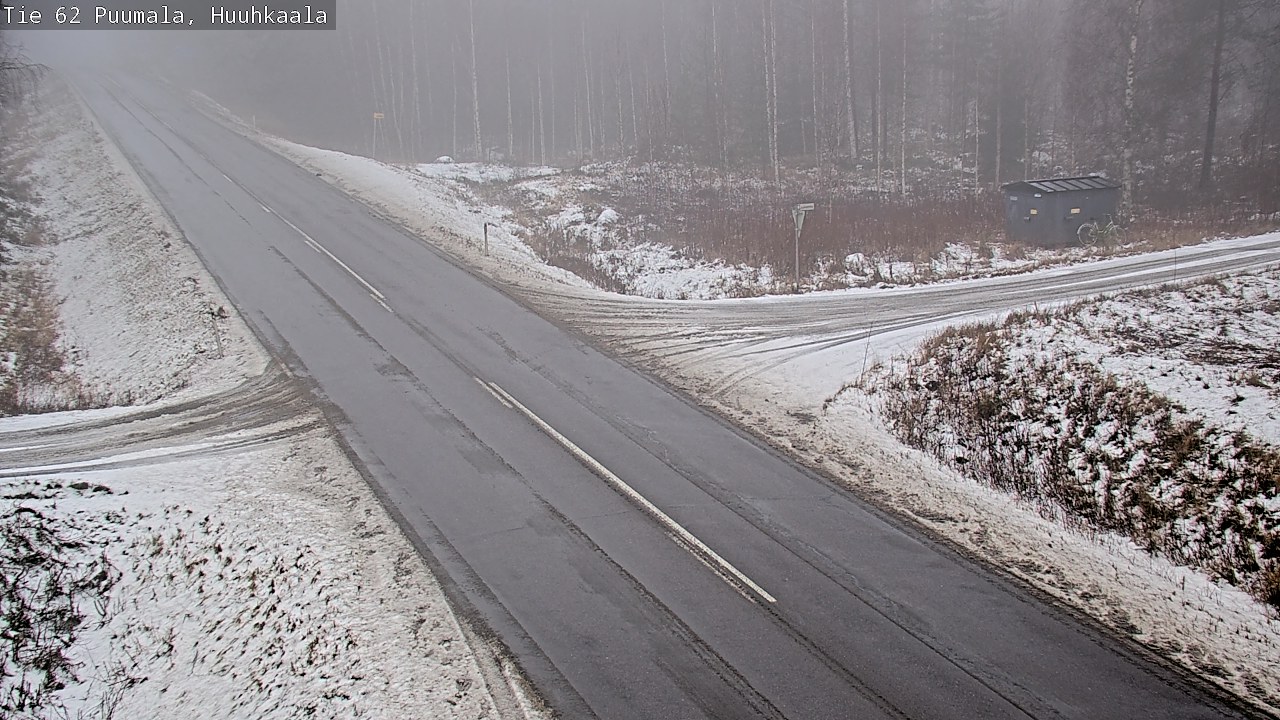 Weather Camera Image Väg 62 Puumala, Huuhkaala, Puumala, Etelä-Savo