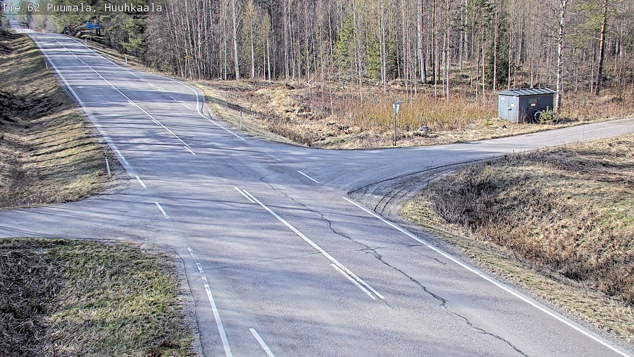 Weather Camera Image Väg 62 Puumala, Huuhkaala, Puumala, Etelä-Savo