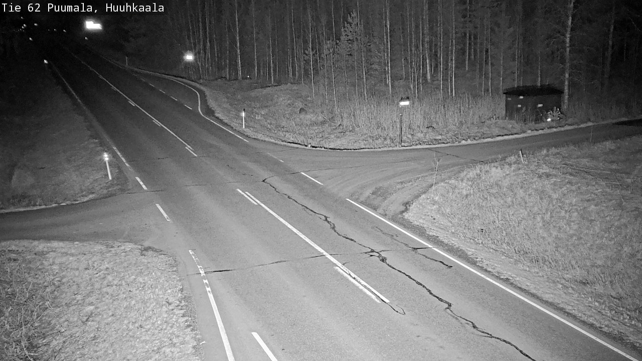 Weather Camera Image Väg 62 Puumala, Huuhkaala, Puumala, Etelä-Savo