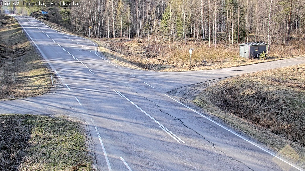 Weather Camera Image Väg 62 Puumala, Huuhkaala, Puumala, Etelä-Savo