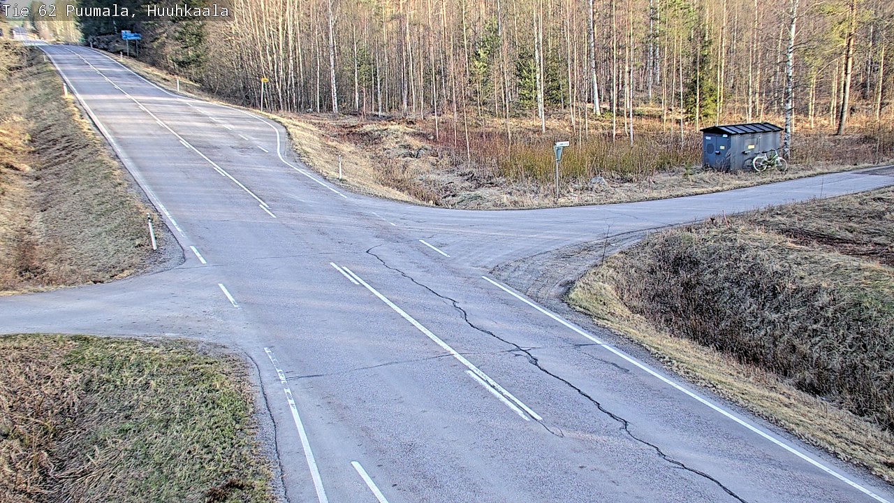 Weather Camera Image Väg 62 Puumala, Huuhkaala, Puumala, Etelä-Savo