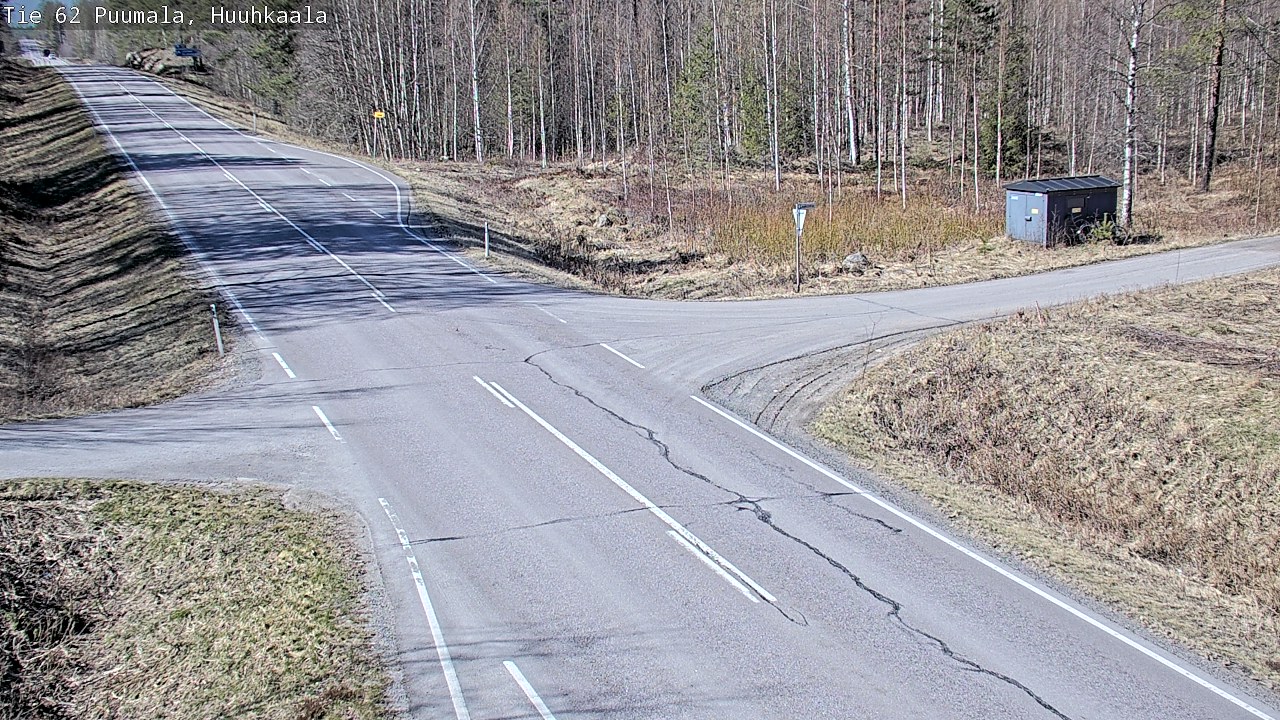 Weather Camera Image Väg 62 Puumala, Huuhkaala, Puumala, Etelä-Savo