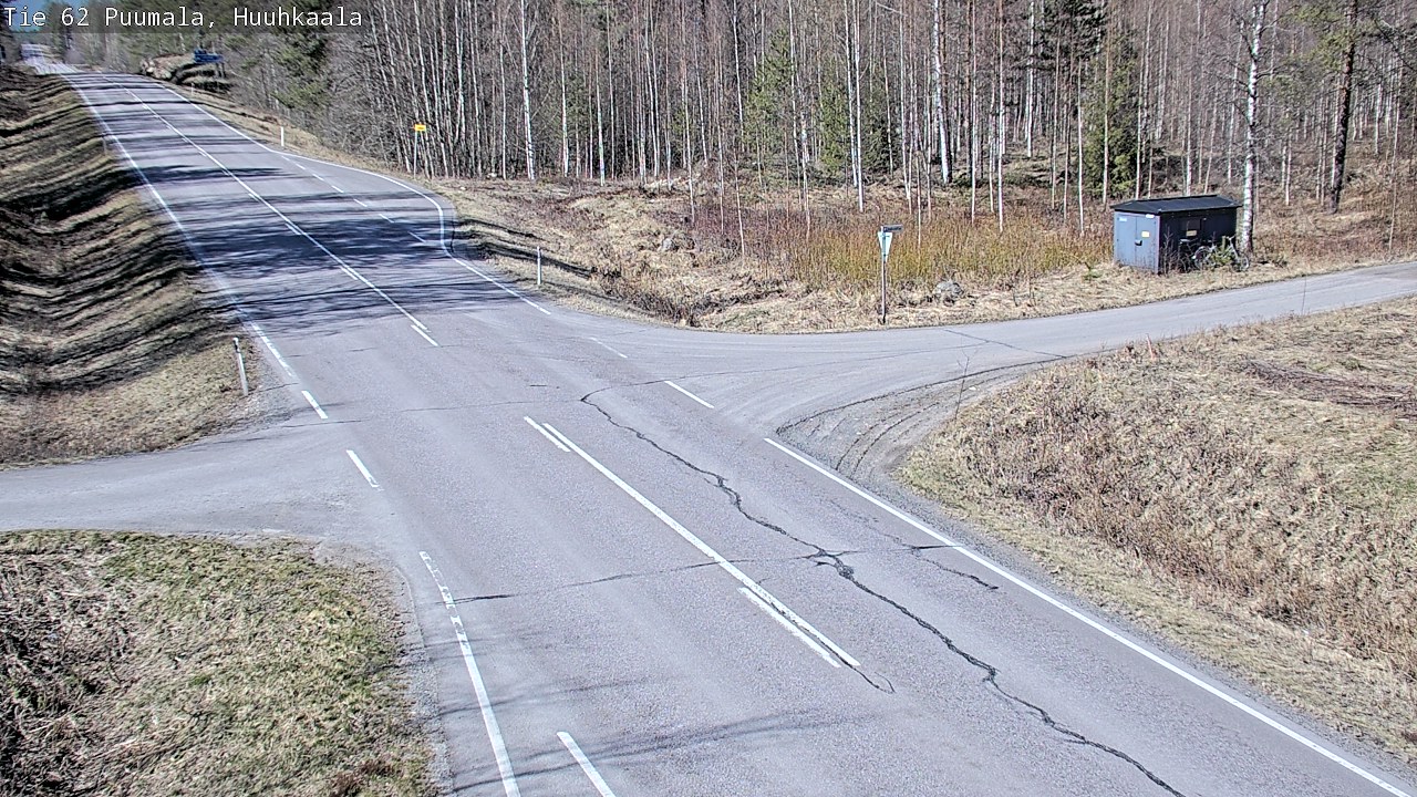 Weather Camera Image Väg 62 Puumala, Huuhkaala, Puumala, Etelä-Savo
