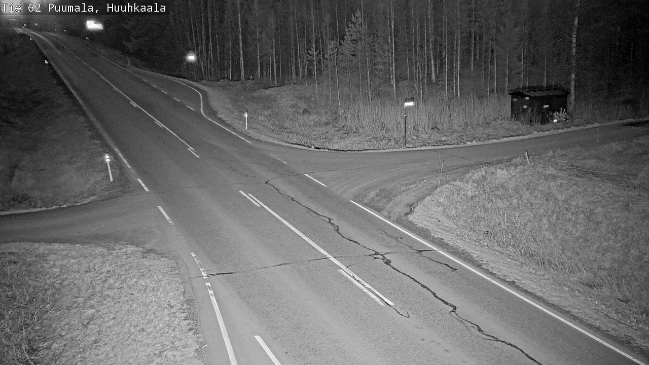 Weather Camera Image Väg 62 Puumala, Huuhkaala, Puumala, Etelä-Savo