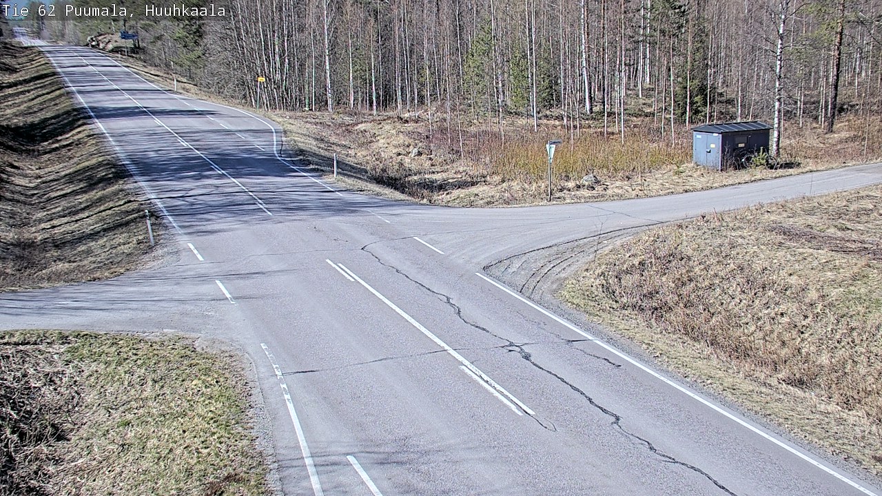 Weather Camera Image Väg 62 Puumala, Huuhkaala, Puumala, Etelä-Savo