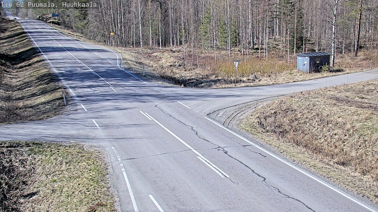 Weather Camera Image Väg 62 Puumala, Huuhkaala, Puumala, Etelä-Savo
