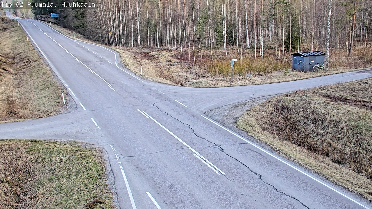 Weather Camera Image Väg 62 Puumala, Huuhkaala, Puumala, Etelä-Savo