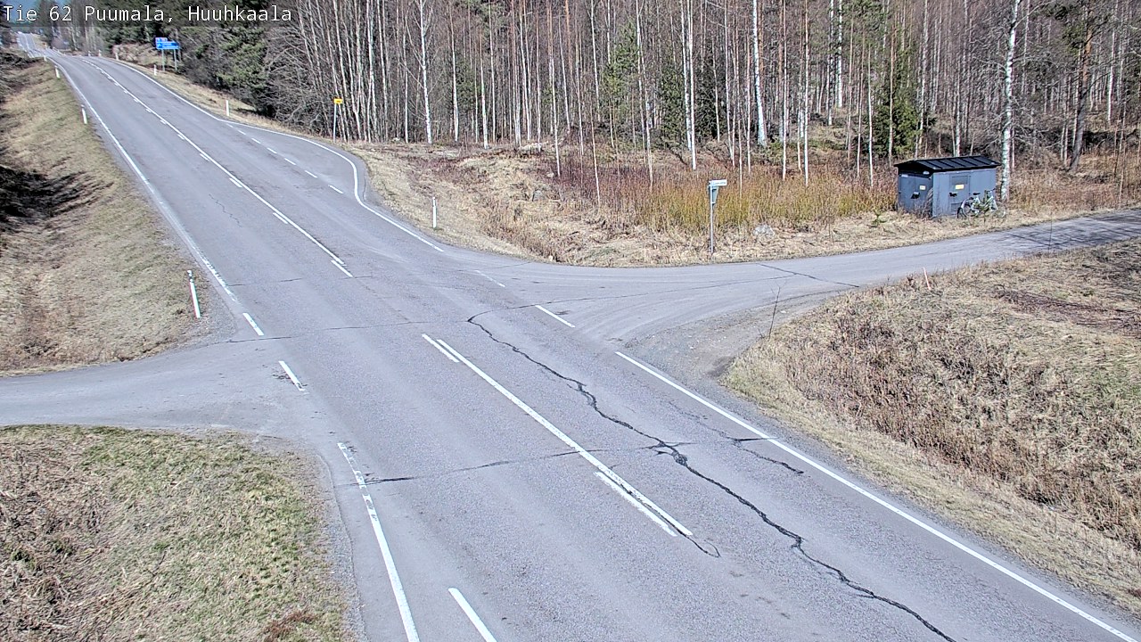 Weather Camera Image Väg 62 Puumala, Huuhkaala, Puumala, Etelä-Savo