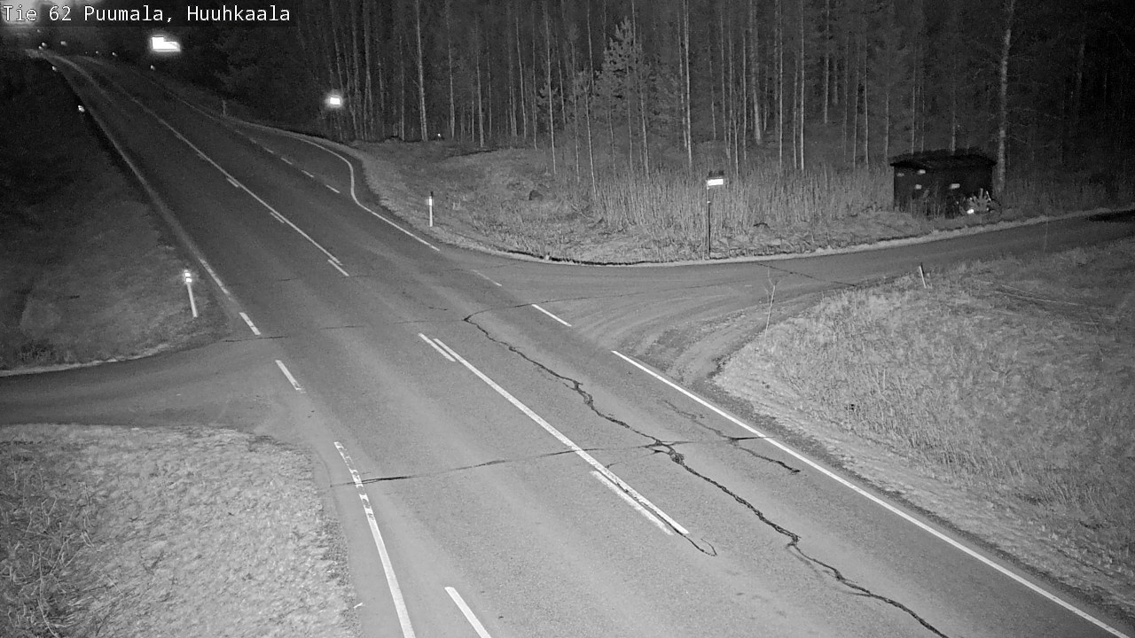 Weather Camera Image Väg 62 Puumala, Huuhkaala, Puumala, Etelä-Savo