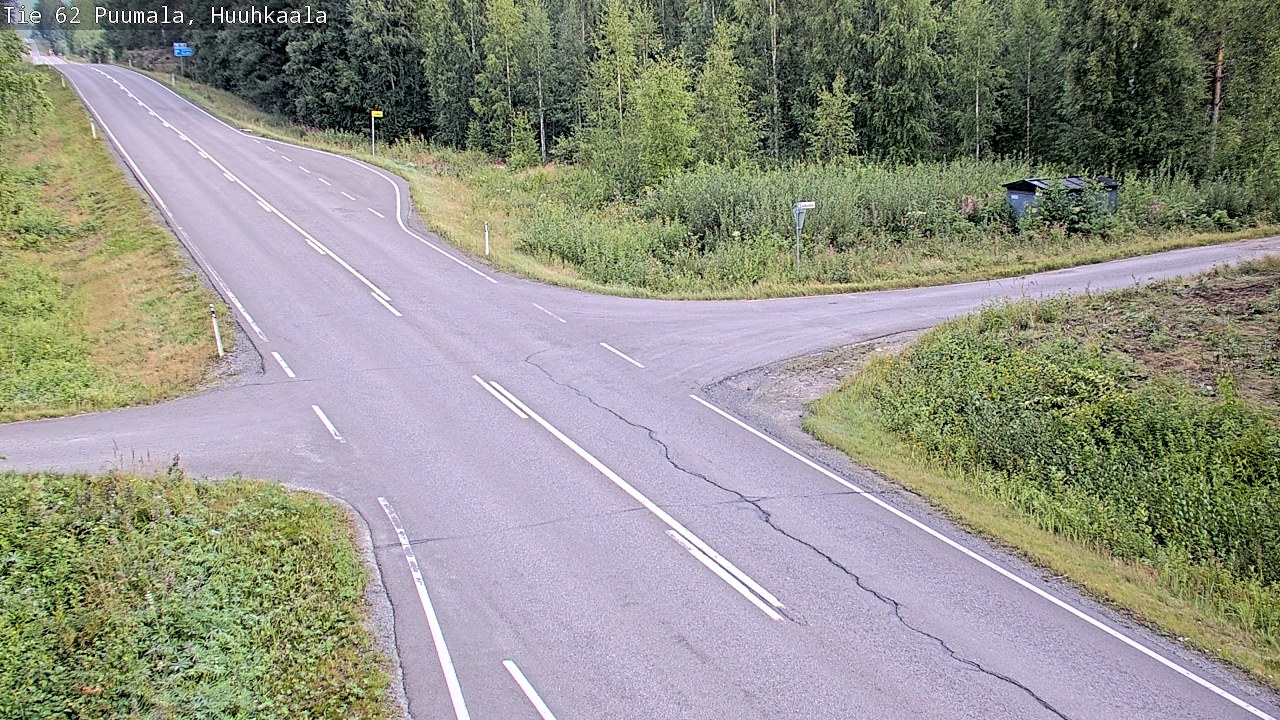Weather Camera Image Väg 62 Puumala, Huuhkaala, Puumala, Etelä-Savo