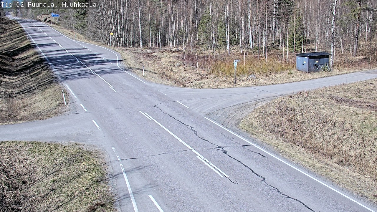 Weather Camera Image Väg 62 Puumala, Huuhkaala, Puumala, Etelä-Savo