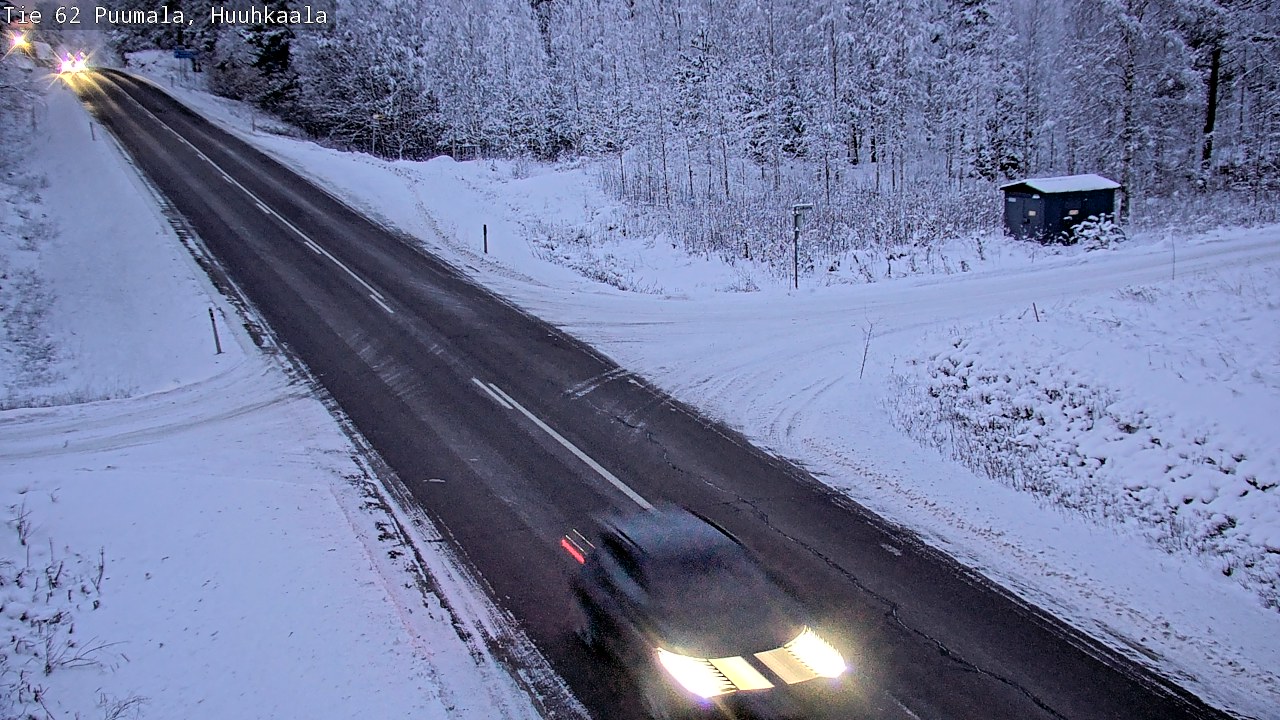 Weather Camera Image Väg 62 Puumala, Huuhkaala, Puumala, Etelä-Savo