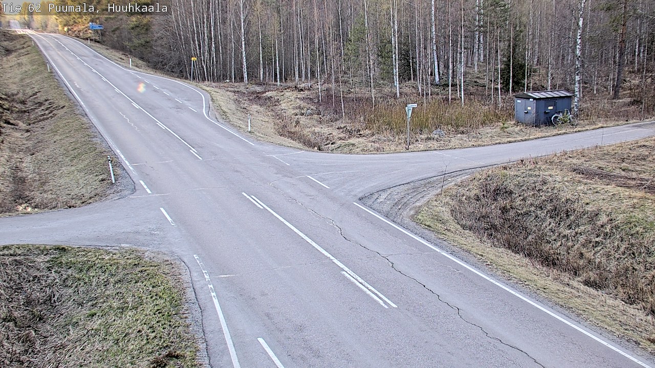 Weather Camera Image Väg 62 Puumala, Huuhkaala, Puumala, Etelä-Savo