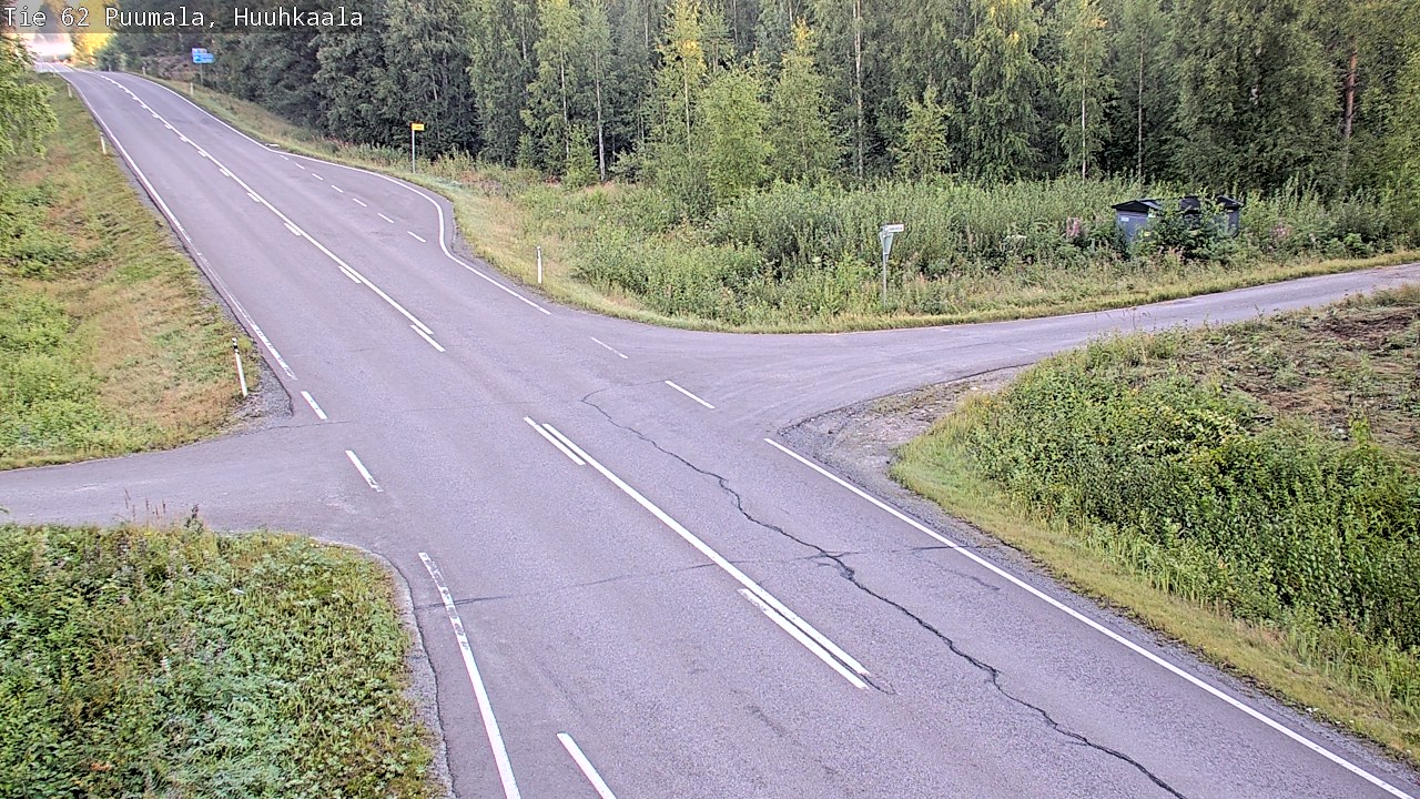 Weather Camera Image Väg 62 Puumala, Huuhkaala, Puumala, Etelä-Savo
