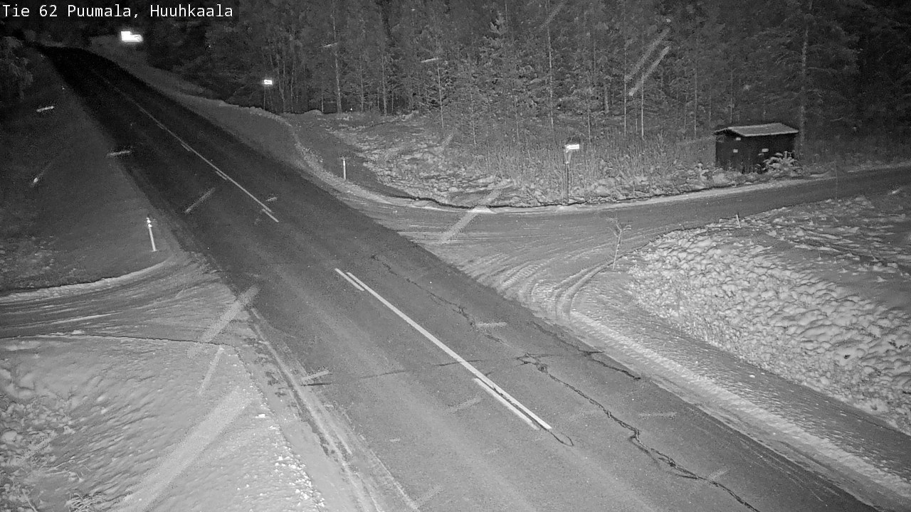 Weather Camera Image Väg 62 Puumala, Huuhkaala, Puumala, Etelä-Savo