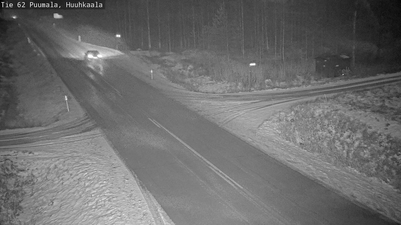 Weather Camera Image Väg 62 Puumala, Huuhkaala, Puumala, Etelä-Savo