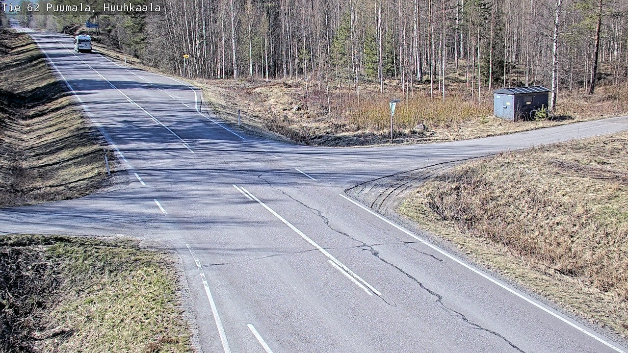 Weather Camera Image Väg 62 Puumala, Huuhkaala, Puumala, Etelä-Savo
