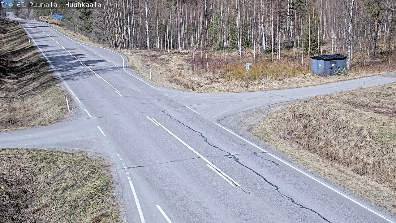 Weather Camera Image Väg 62 Puumala, Huuhkaala, Puumala, Etelä-Savo