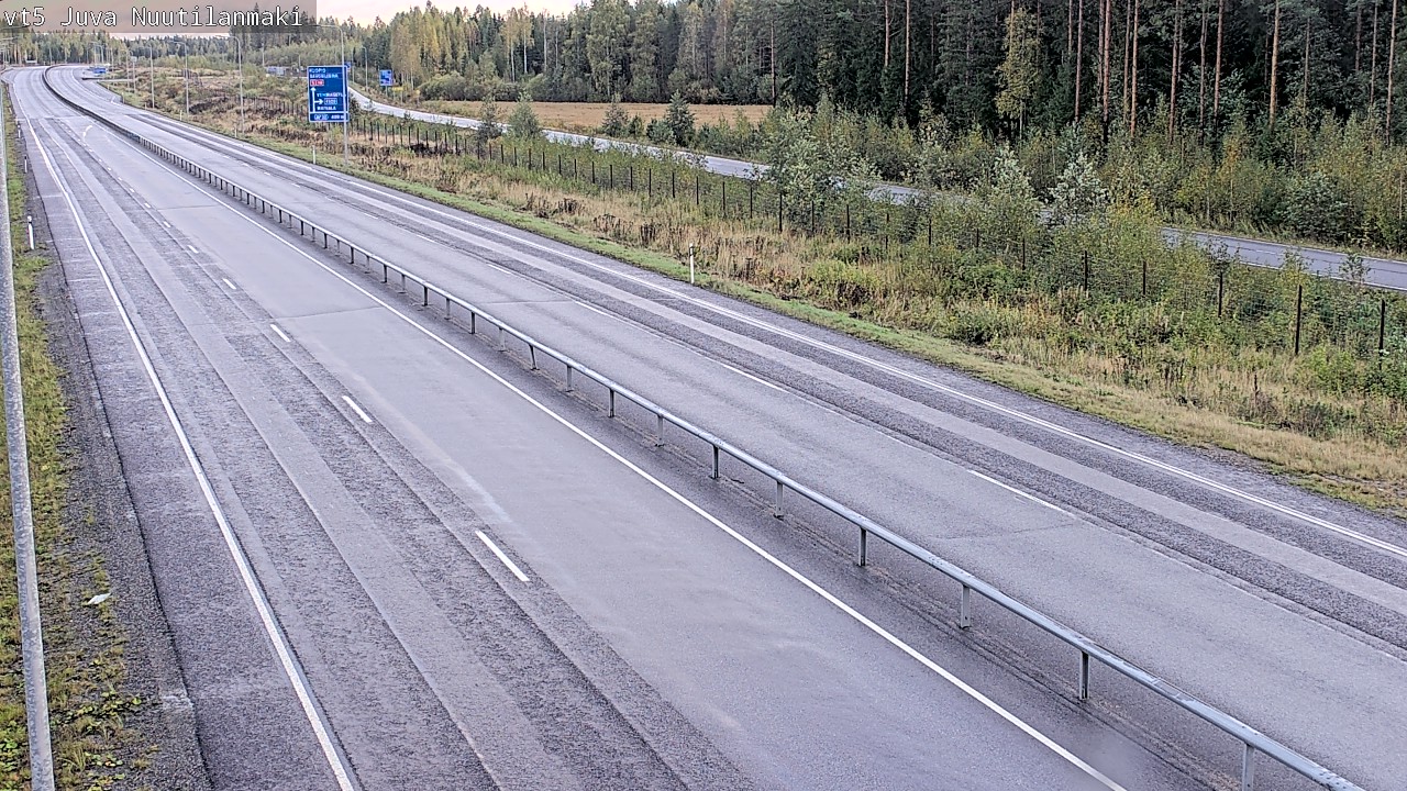 Weather Camera Image Road 5 Juva, Nuutilanmäki, Juva, Etelä-Savo