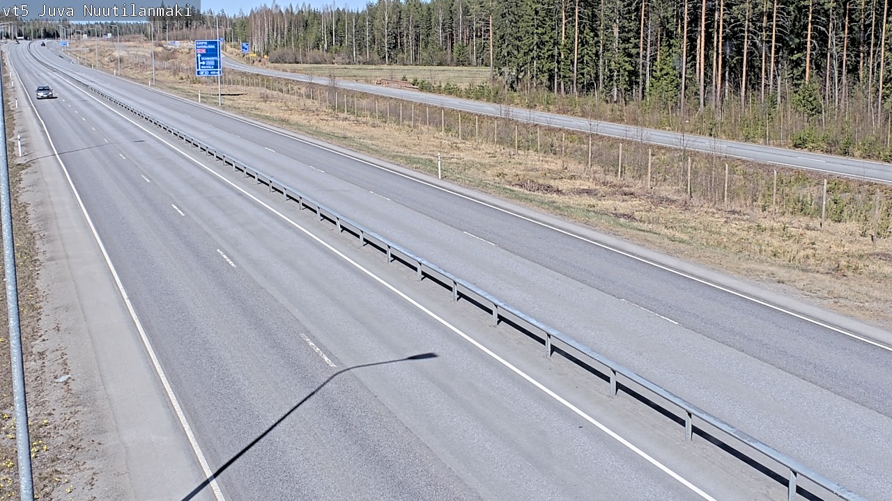 Weather Camera Image Väg 5 Juva, Nuutilanmäki, Juva, Etelä-Savo