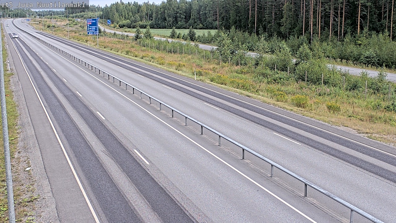 Weather Camera Image Road 5 Juva, Nuutilanmäki, Juva, Etelä-Savo