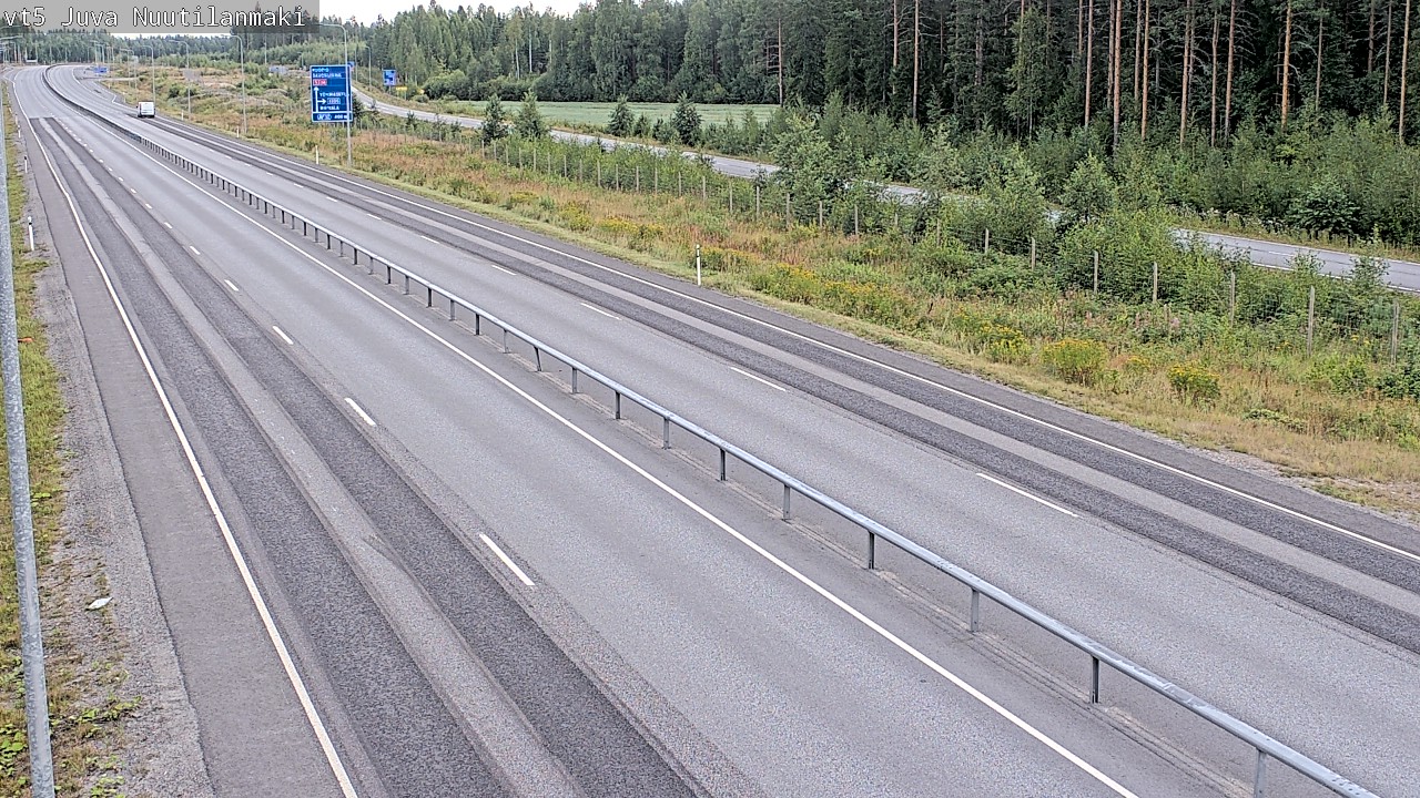 Weather Camera Image Road 5 Juva, Nuutilanmäki, Juva, Etelä-Savo