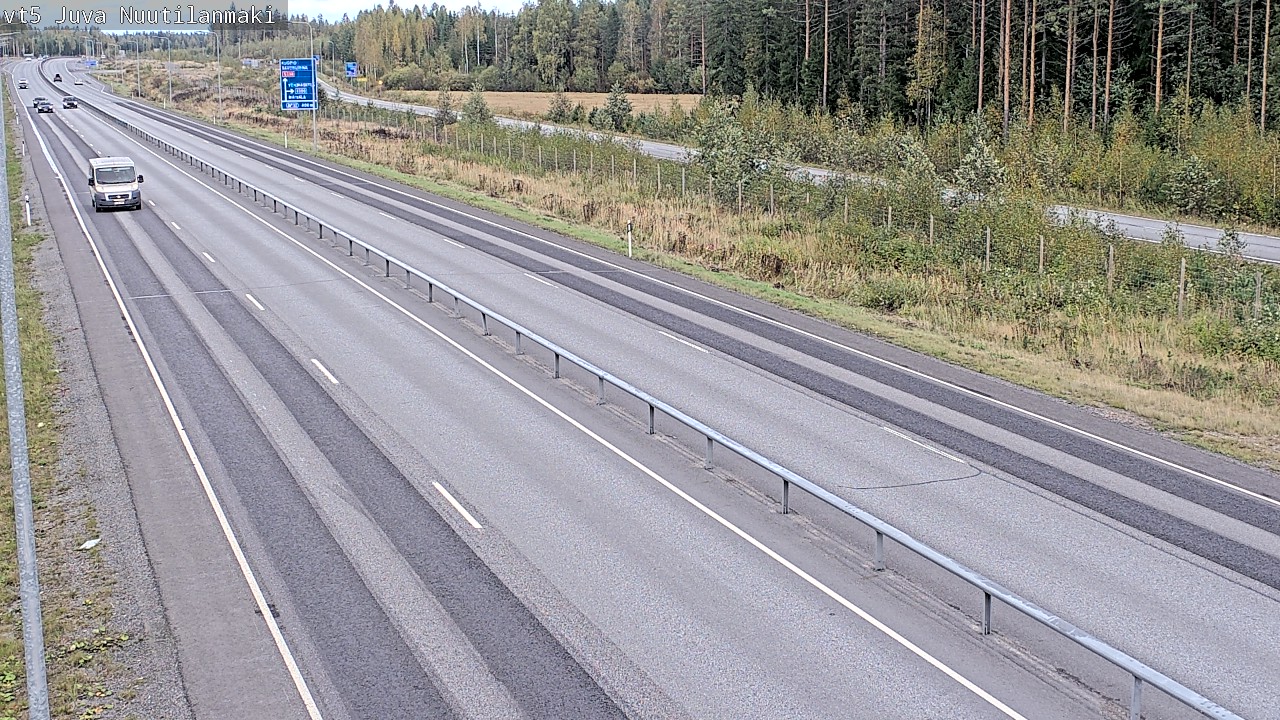 Weather Camera Image Road 5 Juva, Nuutilanmäki, Juva, Etelä-Savo