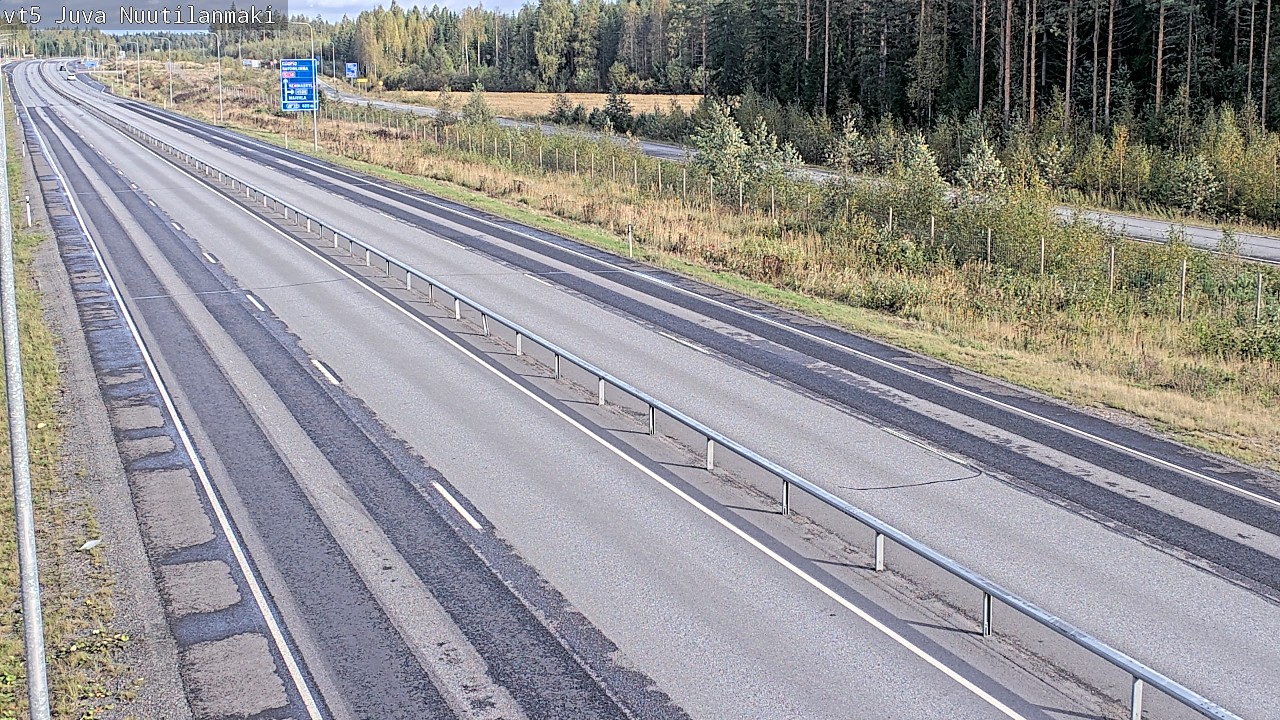 Weather Camera Image Road 5 Juva, Nuutilanmäki, Juva, Etelä-Savo