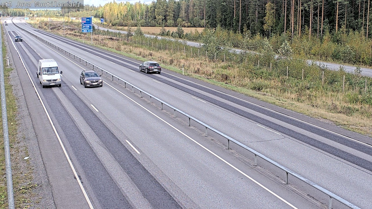 Weather Camera Image Road 5 Juva, Nuutilanmäki, Juva, Etelä-Savo