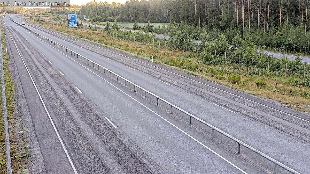 Weather Camera Image Road 5 Juva, Nuutilanmäki, Juva, Etelä-Savo