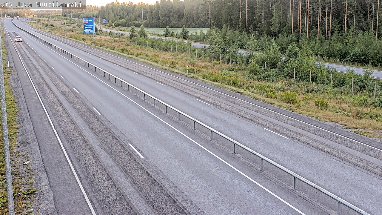 Weather Camera Image Road 5 Juva, Nuutilanmäki, Juva, Etelä-Savo