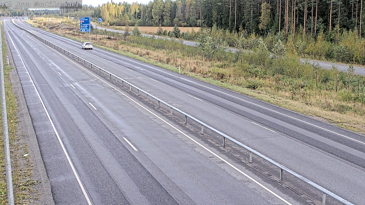 Weather Camera Image Road 5 Juva, Nuutilanmäki, Juva, Etelä-Savo