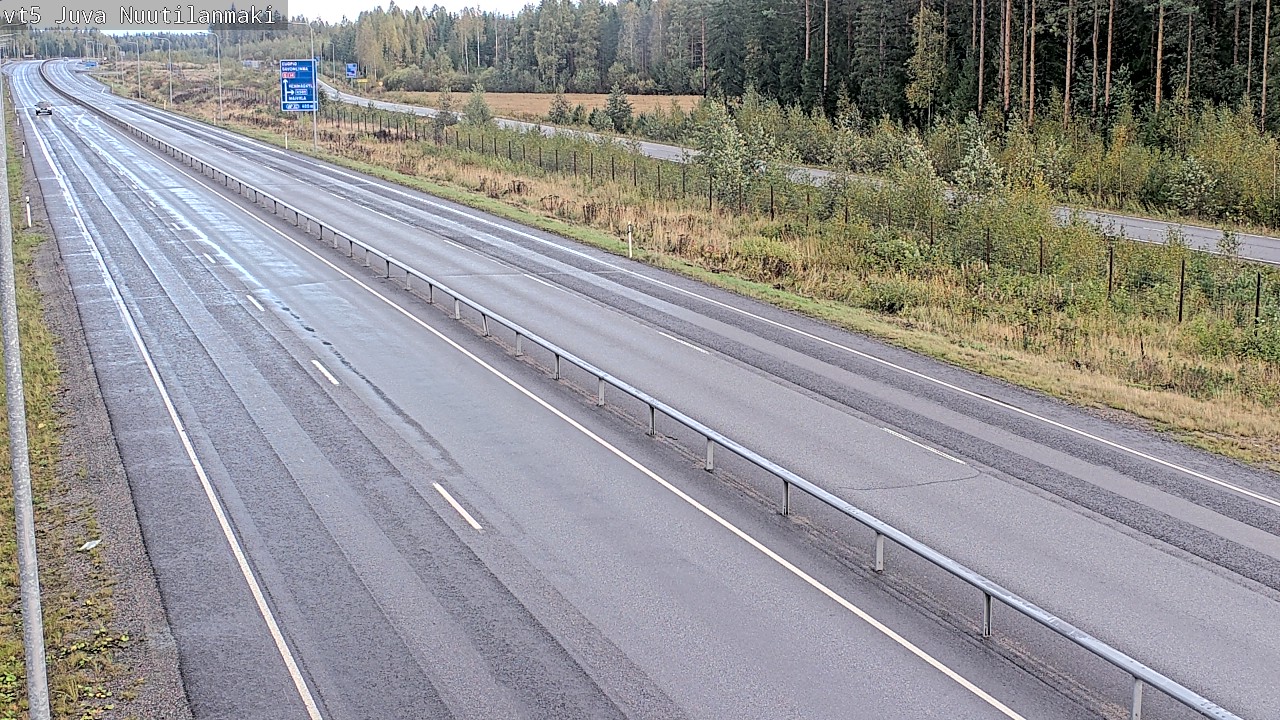 Weather Camera Image Road 5 Juva, Nuutilanmäki, Juva, Etelä-Savo