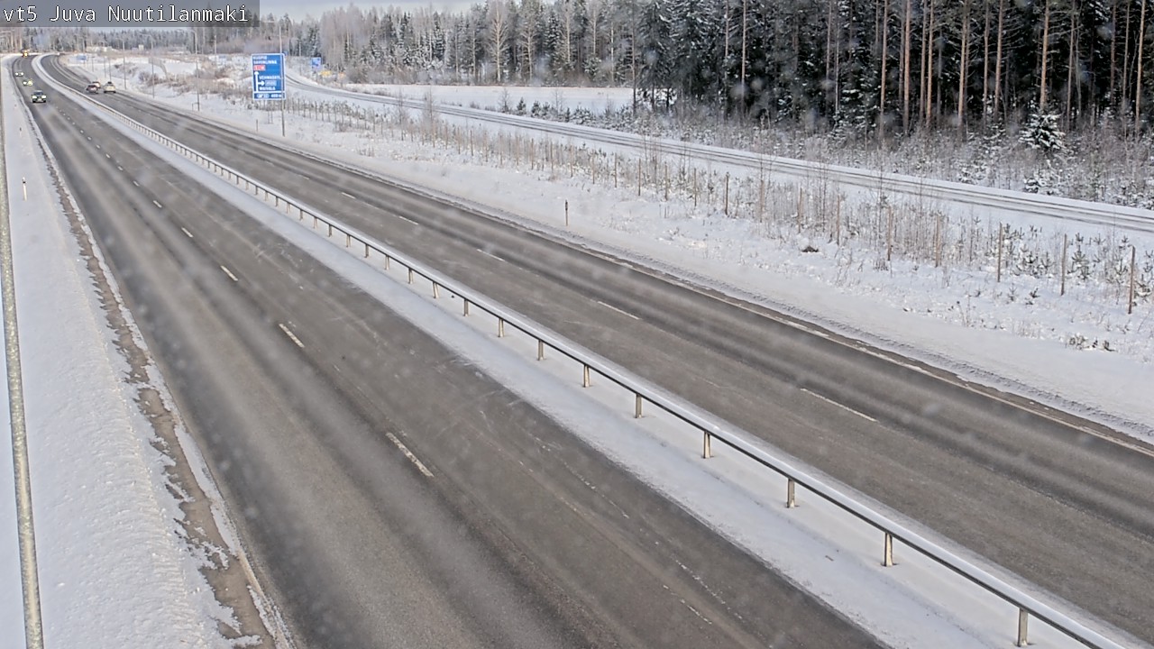 Weather Camera Image Road 5 Juva, Nuutilanmäki, Juva, Etelä-Savo